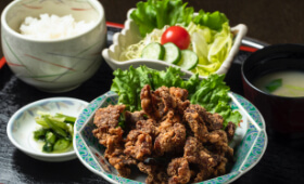 ジンギスカン唐揚げ定食