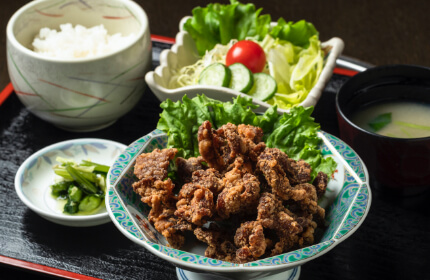 ジンギスカン唐揚げ定食