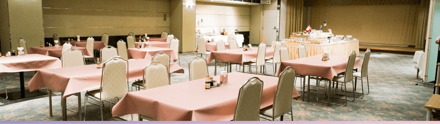 朝食会場