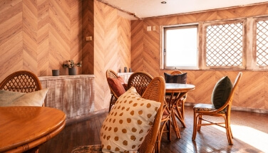 Inside the restaurant