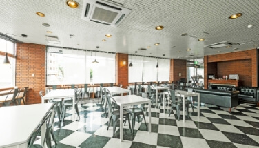 Inside the restaurant