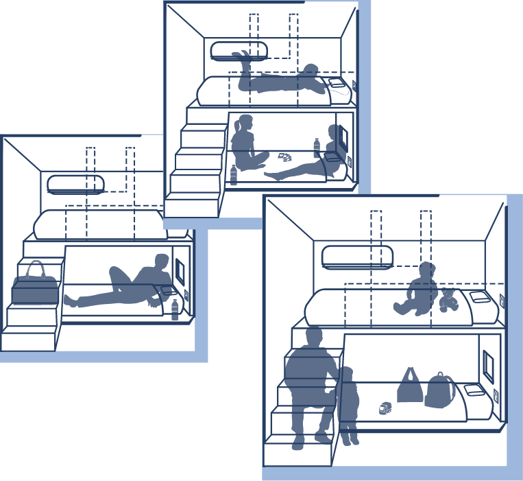 部屋の立体イメージ図３枚