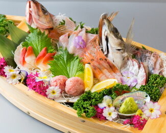 海鮮船盛り