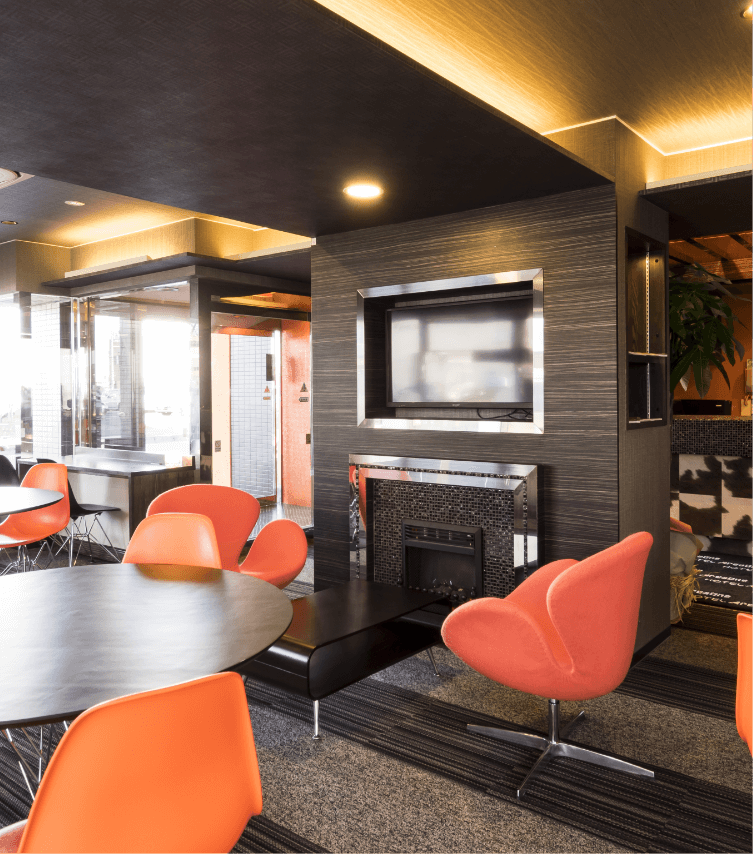 ワーケーションスペース利用できるロビー