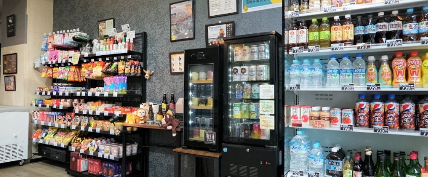 ラインナップ豊富なミニコンビニ