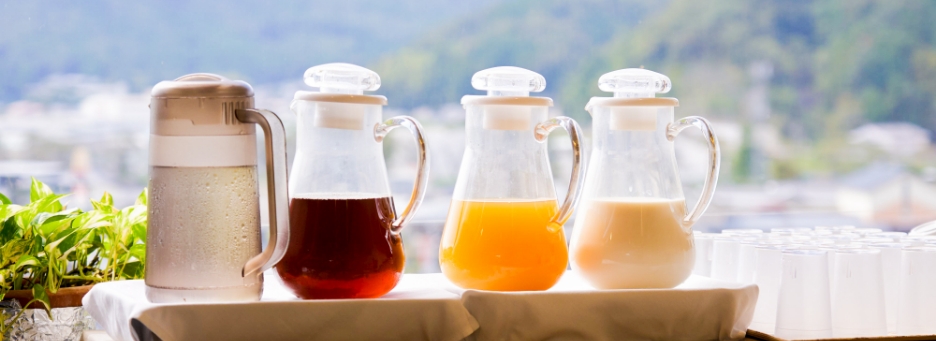 朝のドリンクバー