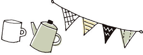 ポット カップ フラッグ